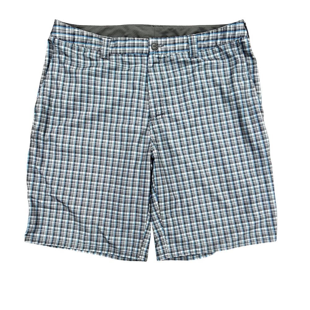 The North Face plaid casual golf performance shorts size 38